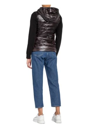 Woolrich Steppjacke im Materialmix, Schwarz