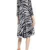 Zaída Kleid mit 3/4-Arm, Schwarz