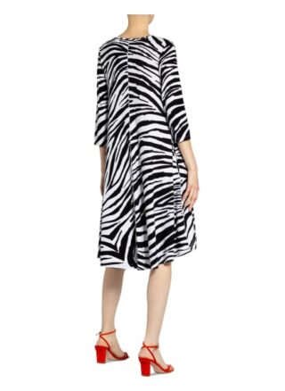 Zaída Kleid mit 3/4-Arm, Schwarz