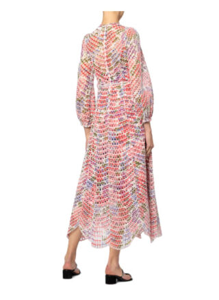 Zimmermann Kleid Poppy aus Lochspitze, Gelb