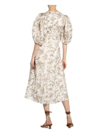 Zimmermann Leinenkleid, Grün