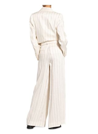 Zimmermann Marlenehose The Lovestruck mit Leinen, Weiß