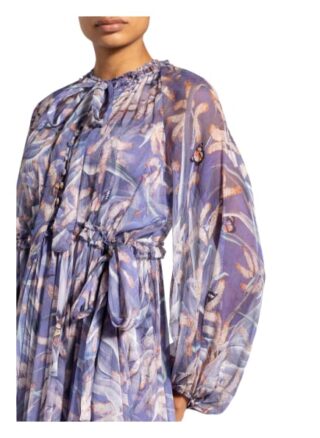 Zimmermann Seidenkleid Botanica Drawn, Lila