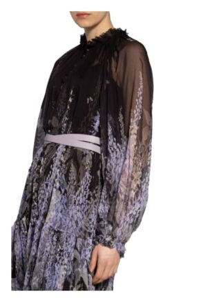 Zimmermann Seidenkleid Botanica Lantern, Schwarz