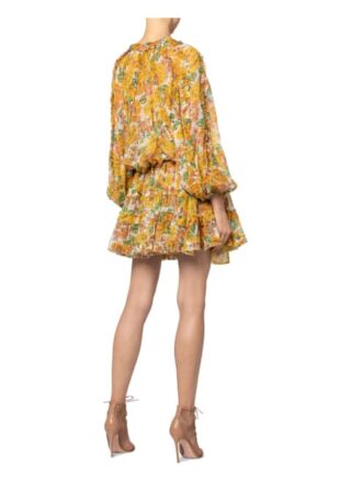 Zimmermann Seidenkleid Poppy, Gelb
