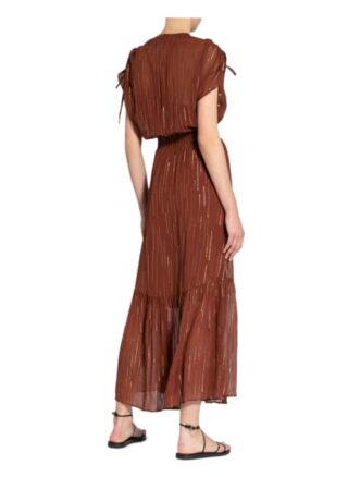 dante6 Kleid Freya mit Glitzergarn, Rot