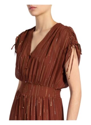 dante6 Kleid Freya mit Glitzergarn, Rot