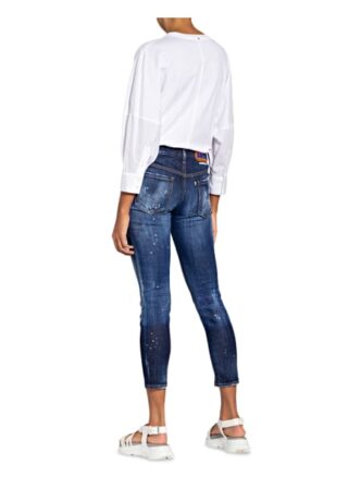 dsquared2 7/8-Destroyed Jeans Jennifer, Blau