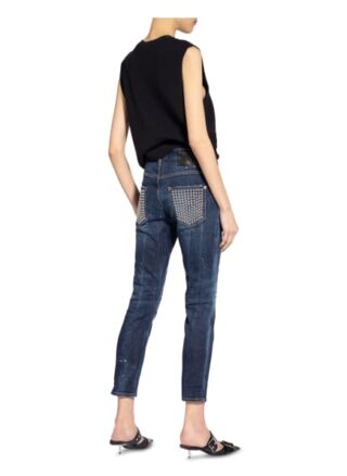 dsquared2 Jeans Cool Girl mit Nietenbesatz, Blau