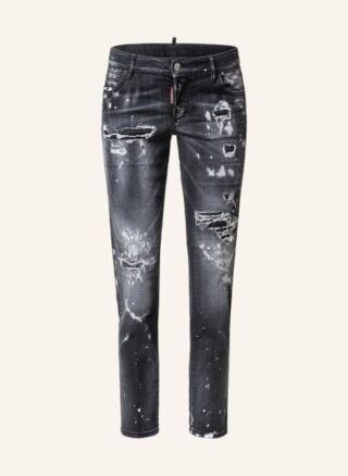 dsquared2 Skinny Jeans Jennifer Cropped, Schwarz