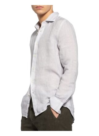 120%Lino Leinenhemd Slim Fit grau