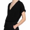 360cashmere Strickshirt Aus Cashmere In Wickeloptik schwarz