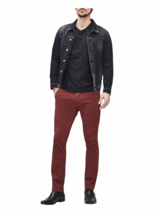 7 For All Mankind Slimmy Chino Herren, Rot
