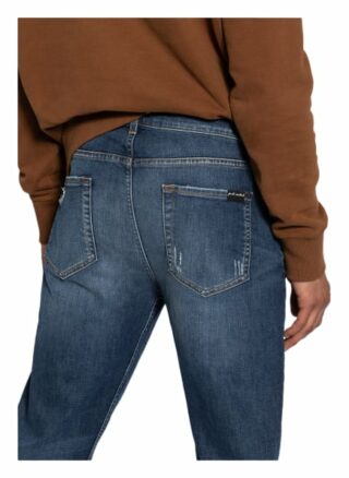 7 For All Mankind Destroyed-Jeans Slimmy Tapered Fit blau