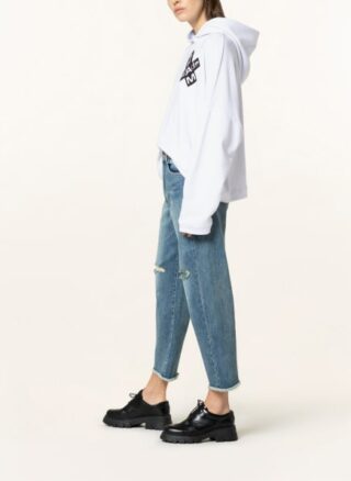 7 For All Mankind Hoodie weiss