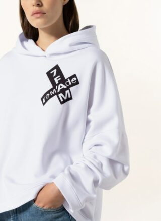 7 For All Mankind Hoodie weiss