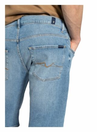 7 For All Mankind Jeans-Shorts Regular Fit blau