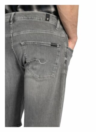 7 For All Mankind Jeans-Shorts Regular Fit grau