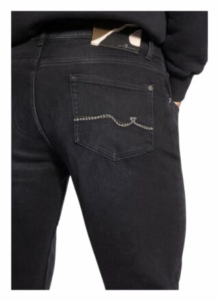 7 For All Mankind Jeans Slimmy Tapered Fit schwarz
