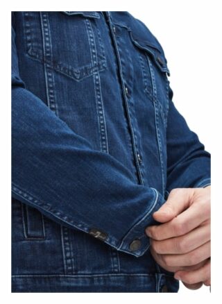 7 For All Mankind Perfect Jacket Eco Jeansjacke Herren, Blau