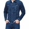 7 For All Mankind Jeansjacke Luxe Performance Eco blau