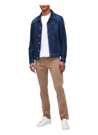 7 For All Mankind Trucker Jacket Jeansjacke Herren, Blau