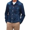 7 For All Mankind Jeansjacke Pleated Jacket blau