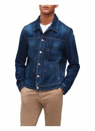 7 For All Mankind Jeansjacke Pleated Jacket blau