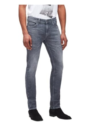7 For All Mankind Ronnie Skinny Jeans Herren, Grau