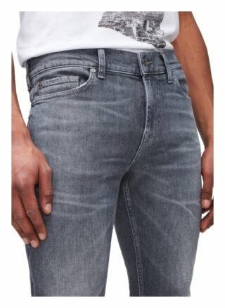 7 For All Mankind Ronnie Skinny Jeans Herren, Grau