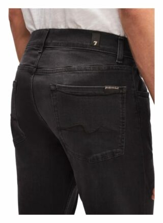 7 For All Mankind Slimmy Slim Fit Jeans Herren, Schwarz