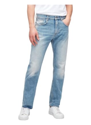 7 For All Mankind Cooper Straight Leg Jeans Herren, Blau