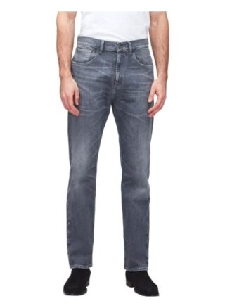 7 For All Mankind Cooper Straight Leg Jeans Herren, Grau