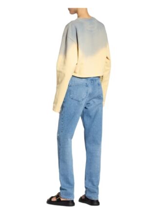 Acne Studios Cropped-Sweatshirt gelb
