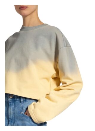 Acne Studios Cropped-Sweatshirt gelb