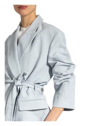 Acne Studios Longblazer Mit Leinen blau