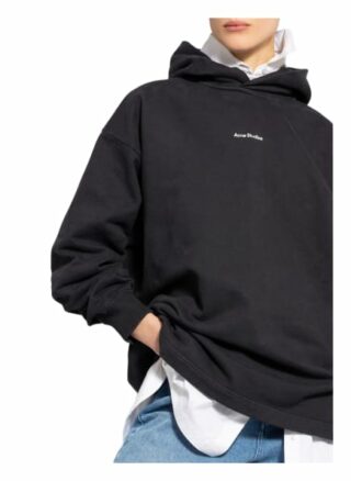 Acne Studios Oversized-Hoodie schwarz