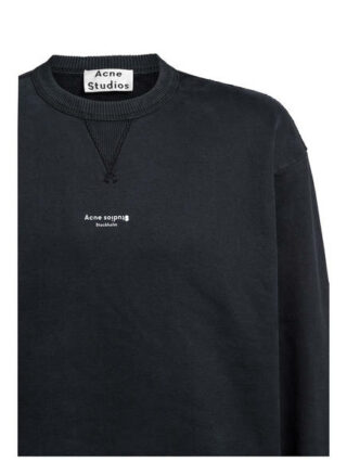 Acne Studios Sweatshirt Fin schwarz