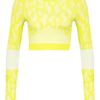 Adidas By Stella Mccartney Cropped-Longsleeve Truepurpose gelb