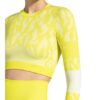Adidas By Stella Mccartney Cropped-Longsleeve Truepurpose gelb