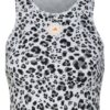 Adidas By Stella Mccartney Cropped-Top Truepurpose weiss