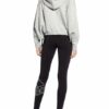 Adidas Cropped-Hoodie Sportswear Studio Lounge grau