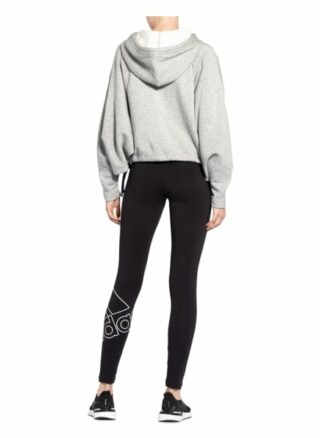 Adidas Cropped-Hoodie Sportswear Studio Lounge grau