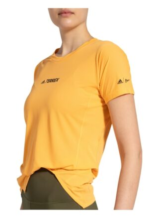 Adidas Laufshirt Terrex Parley Agravic Mit Mesh-Einsätzen orange
