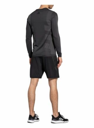 Adidas Longsleeve Studio Techfit schwarz