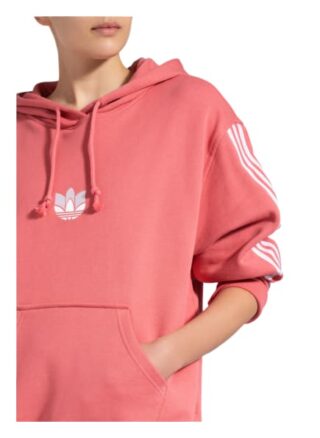 Adidas Originals Oversized-Hoodie Loungewear Adicolor 3d Trefoil rosa