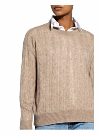 Agnona Pullover Aus Cashmere braun