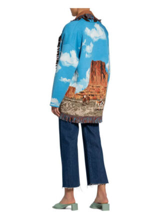 Alanui Oversized-Strickhülle The Monument Valley blau