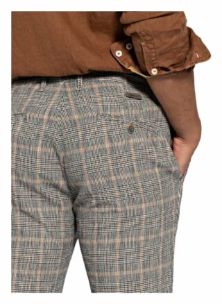 Alberto Chino Rob Mit Leinen Regular Fit grau