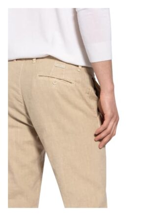 Alberto Chino Rob Slim Fit Mit Leinen beige
